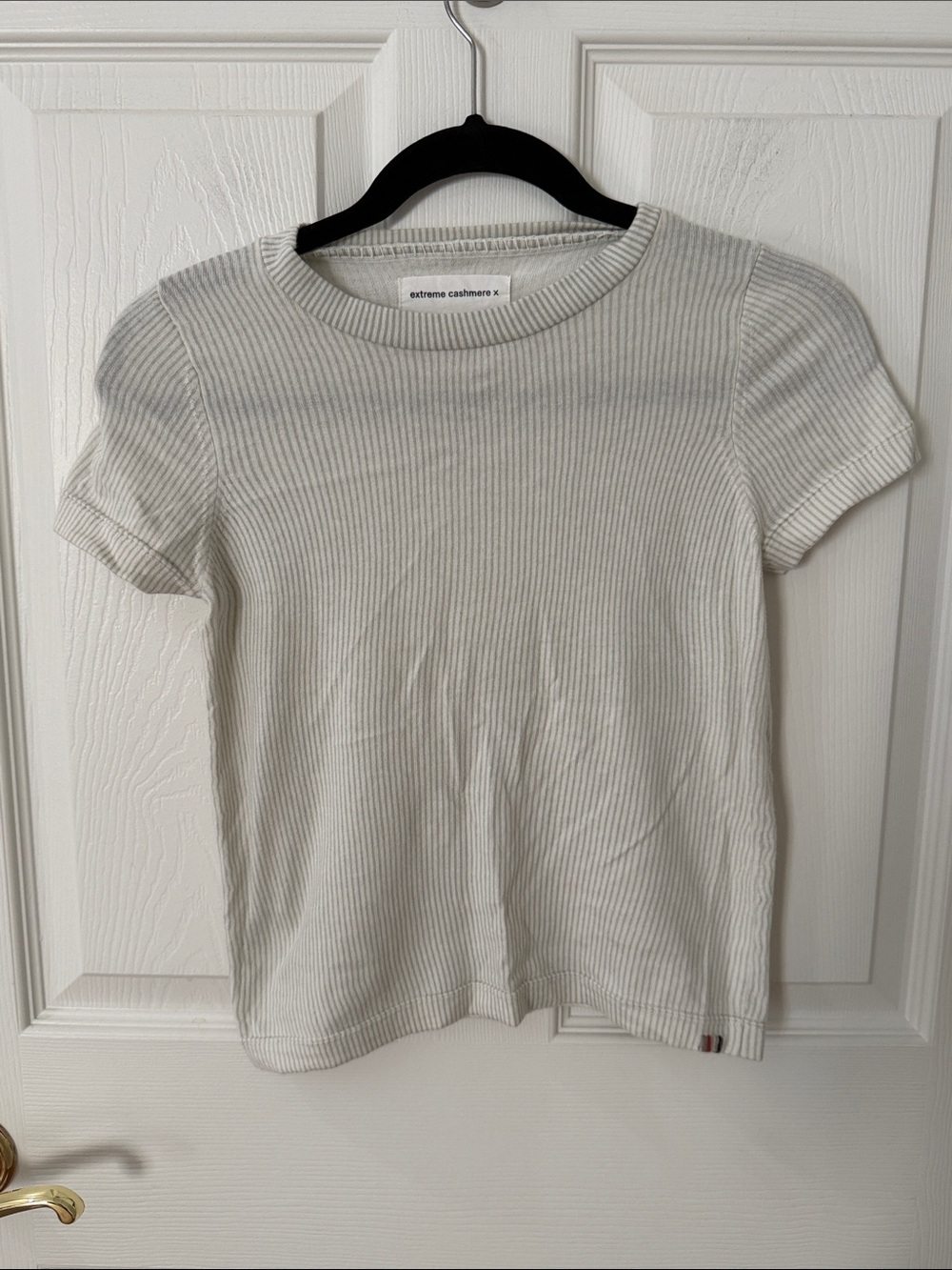 Extreme cashmere t shirt striped size small
